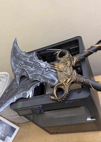 God of war chaos kratos Cosplay 3d - Görsel 3