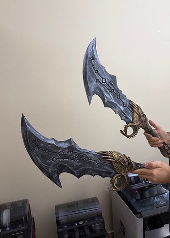 God of war chaos kratos Cosplay 3d - Görsel 11