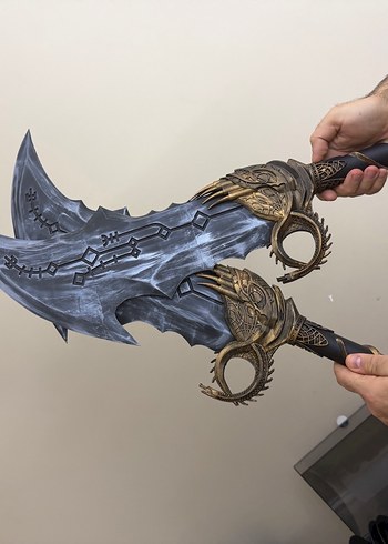 God of war chaos kratos Cosplay 3d - Görsel 9