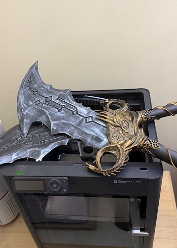 God of war chaos kratos Cosplay 3d - Görsel 7