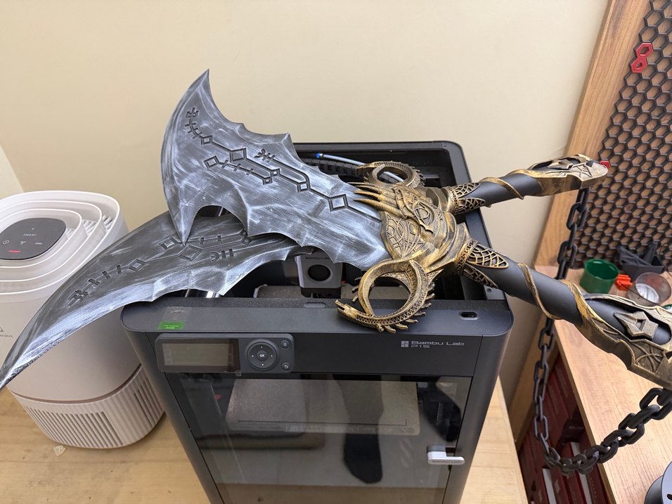 God of war chaos kratos Cosplay 3d - Görsel 5