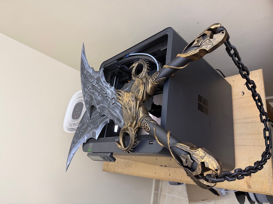 God of war chaos kratos Cosplay 3d - Görsel 2