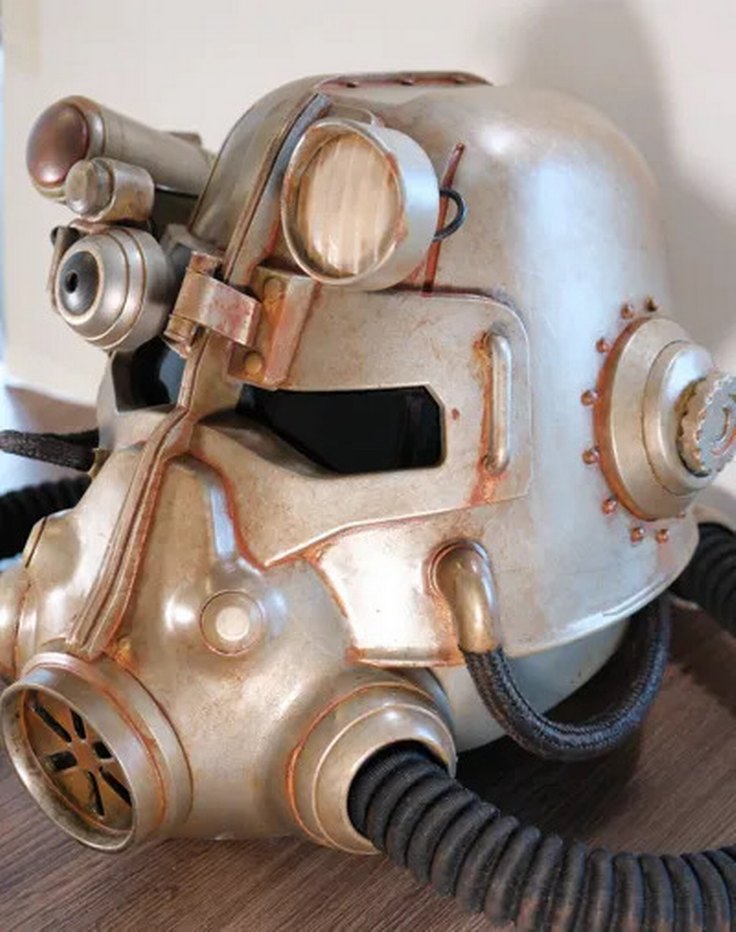 Fallout T-45 kask COSPLAY 3d - Görsel 4