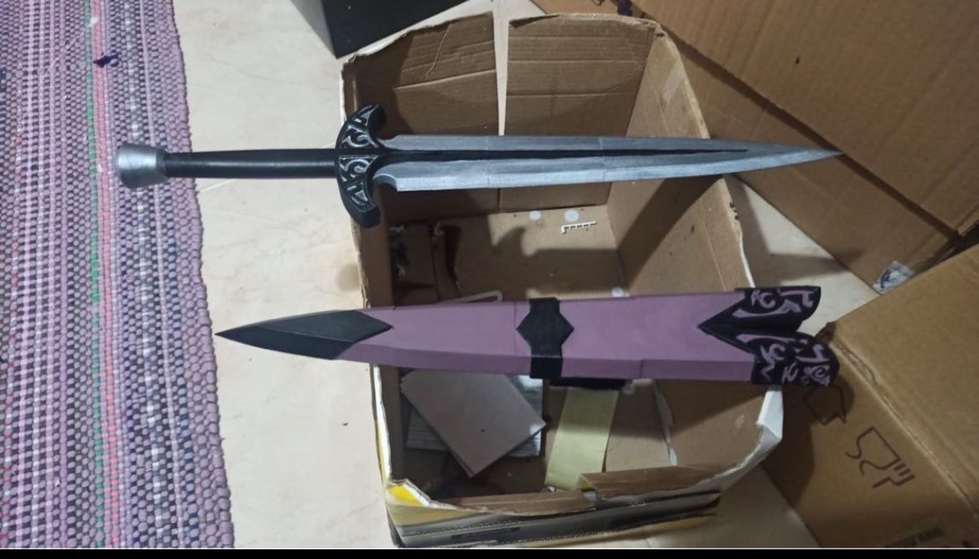 Elder ring skyrim dagger cosplay 3d - Görsel 3