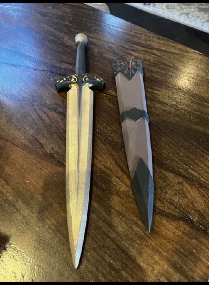 Elder ring skyrim dagger cosplay 3d - Görsel 2
