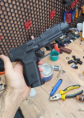 Siyah Oyuncak Tabanca Modeli Canik tp9 Cosplay 3d