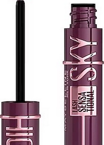 Maybelline Lash Sensational Sky High Bordo Maskara Burgundy Haze - Görsel 3