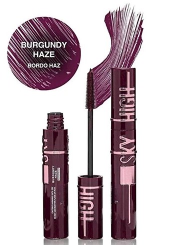 Maybelline Lash Sensational Sky High Bordo Maskara Burgundy Haze - Görsel 2