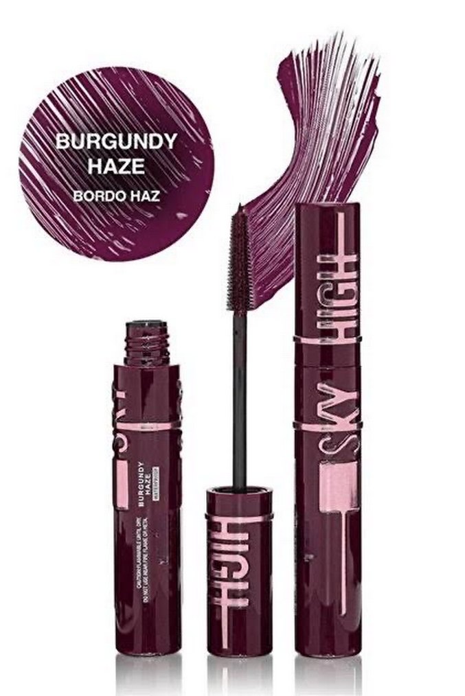 Maybelline Lash Sensational Sky High Bordo Maskara Burgundy Haze - Görsel 2