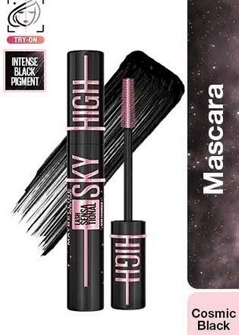 Maybelline Lash Sensational Sky High Cosmic Black Maskara - Görsel 3