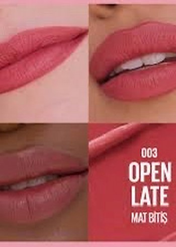 Maybelline Serum Etkili 003 Open Late Mat Ruj - Görsel 3