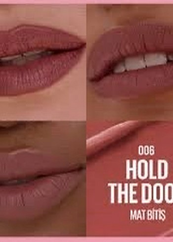 Maybelline Serum etkili 006 Hold The Door Mat Ruj - Görsel 3