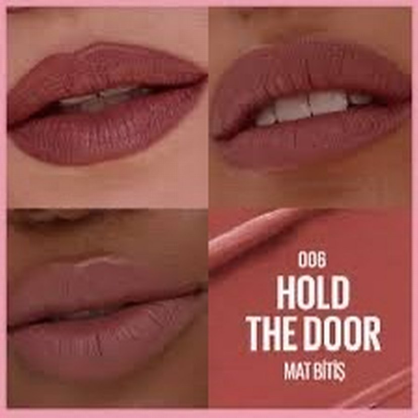 Maybelline Serum etkili 006 Hold The Door Mat Ruj - Görsel 3