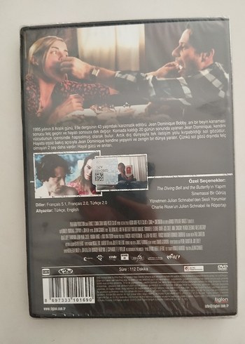 The Diving Bell and the Butterfly DVD - Görsel 2