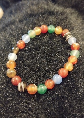 Renkli Doğaltaş Çocuk Bileklik - Görsel 3