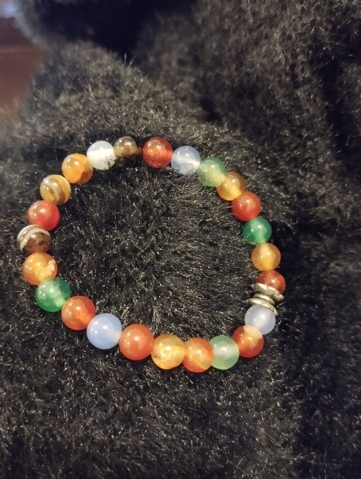 Renkli Doğaltaş Çocuk Bileklik - Görsel 2