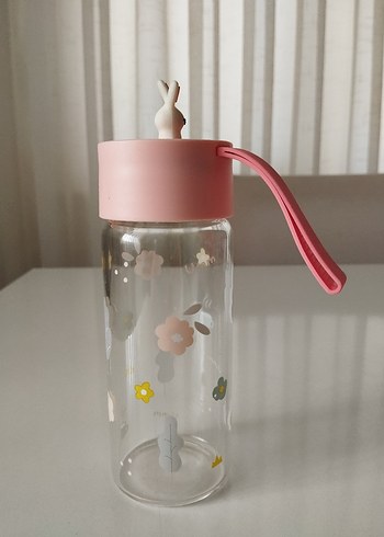 Miniso pembe Kapaklı Çocuk Termos Şişesi - Görsel 3