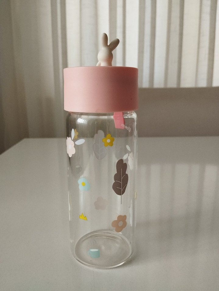 Miniso pembe Kapaklı Çocuk Termos Şişesi - Görsel 2