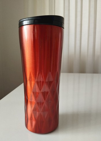 Parlak Turuncu Tantitoni Termos Bardak - Görsel 2