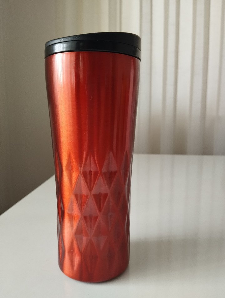 Parlak Turuncu Tantitoni Termos Bardak - Görsel 2