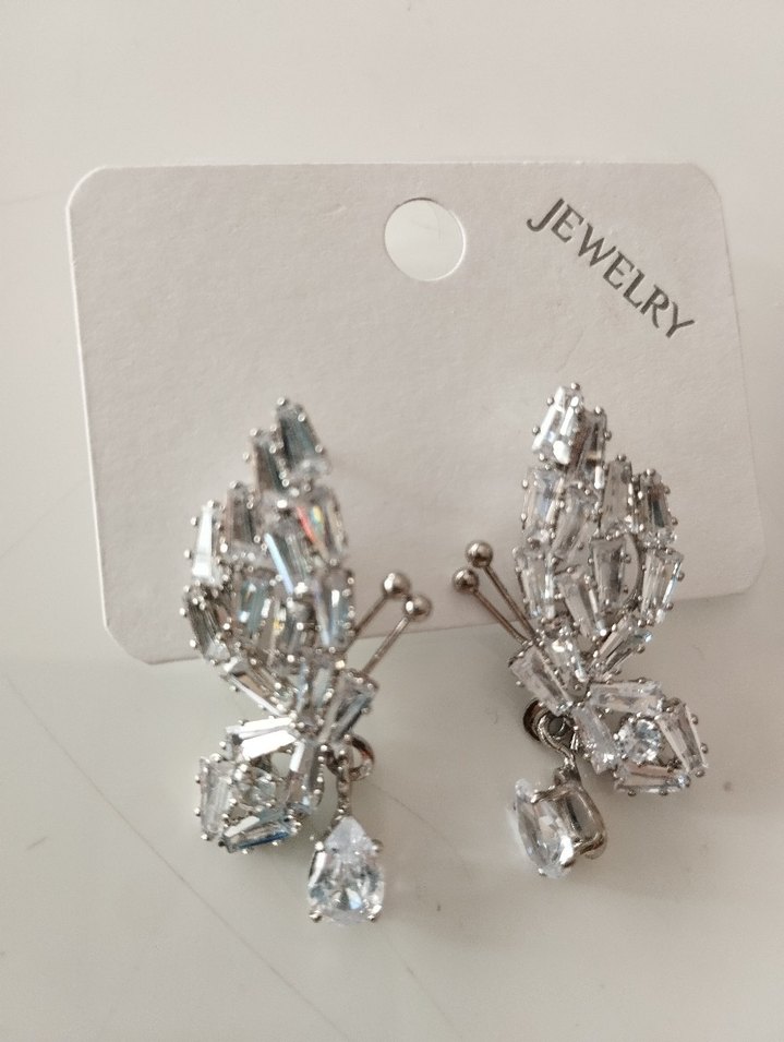 Baget taşlı Küpe - Görsel 3