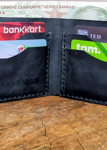 Siyah Deri Erkek Cüzdan - Görsel 3