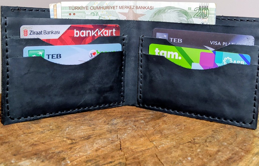 Siyah Deri Erkek Cüzdan - Görsel 3