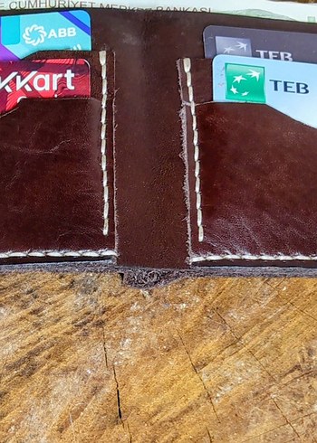 Kahverengi Deri Erkek Cüzdanı - Görsel 4