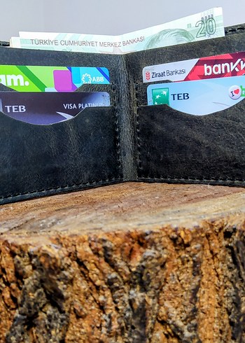 Haki Vintage Erkek Cüzdanı - Görsel 4