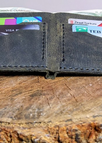 Haki Vintage Erkek Cüzdanı - Görsel 3
