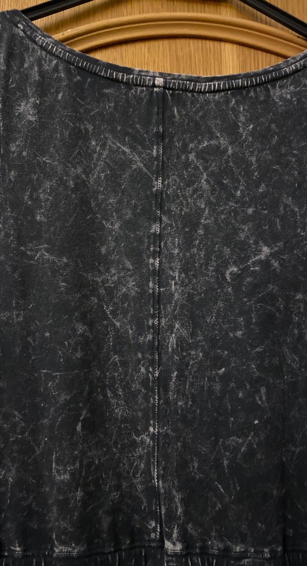 Siyah Batik Desenli Kot Midi Elbise - Görsel 4