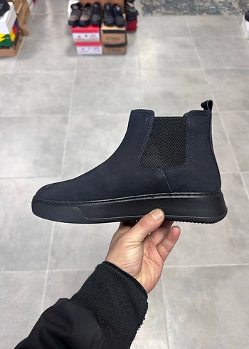 Erkek Lacivert Süet Deri Bot 41-42-43-44 Numara  Sıfır Kutulu - Görsel 5