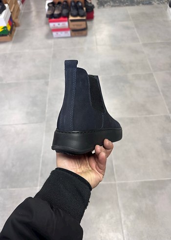 Erkek Lacivert Süet Deri Bot 41-42-43-44 Numara  Sıfır Kutulu - Görsel 6