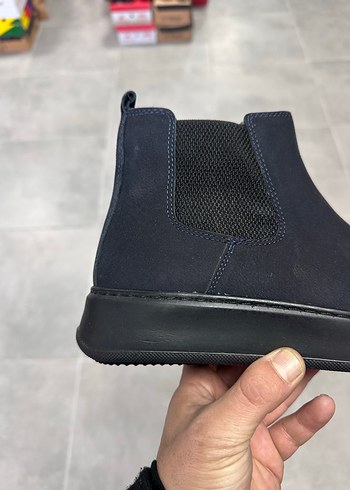 Erkek Lacivert Süet Deri Bot 41-42-43-44 Numara  Sıfır Kutulu - Görsel 3