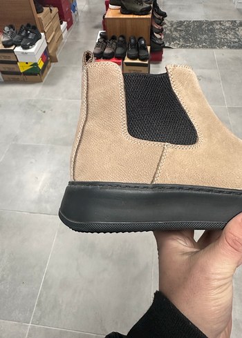 Erkek Krem Renk Deri Bot 4144 Numara  Sıfır Kutulu - Görsel 5