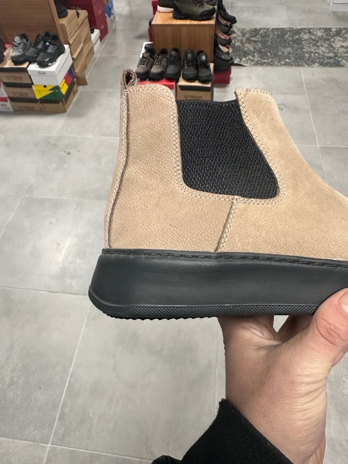 Erkek Krem Renk Deri Bot 4144 Numara  Sıfır Kutulu - Görsel 5