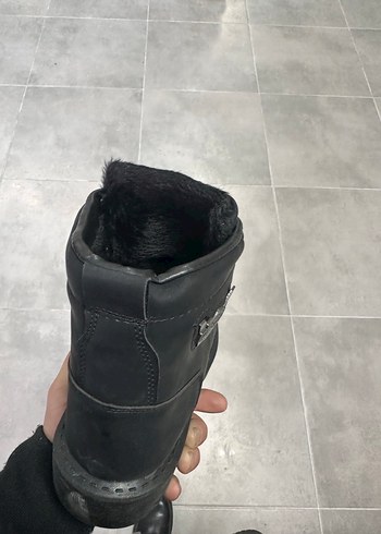 Erkek Siyah Deri Bot 43 Numara  Sıfır Kutulu - Görsel 5