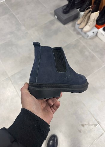 Erkek Koyu Lacivert Deri Bot 4243 Numara  Sıfır Kutulu - Görsel 5