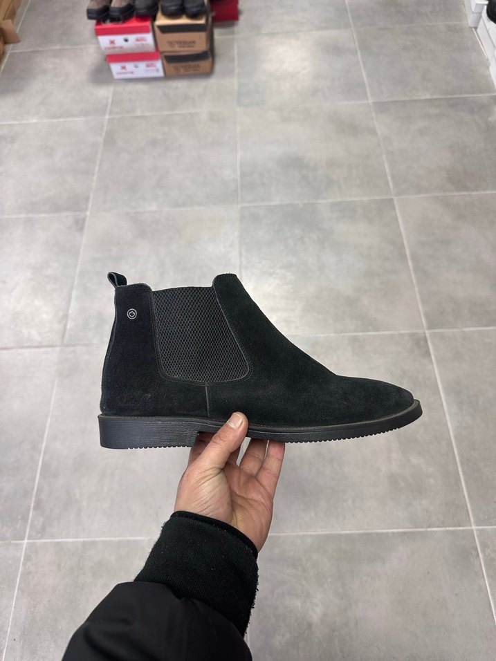 Erkek Bordo Süet Deri Bot 44 Numara  Sıfır Kutulu - Görsel 2