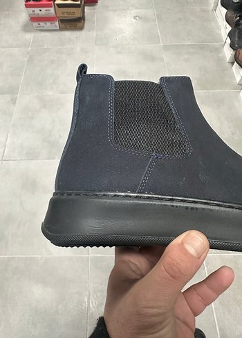 Erkek Koyu Lacivert Deri Bot 41-4243-44 Numara  Sıfır Kutulu - Görsel 3