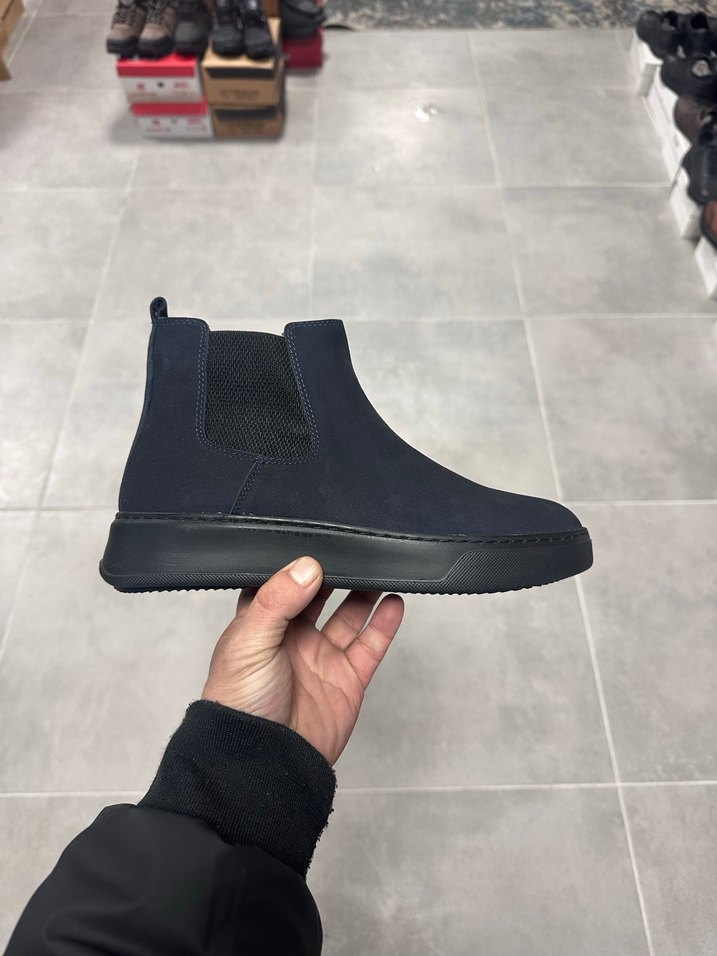 Erkek Koyu Lacivert Deri Bot 41-4243-44 Numara  Sıfır Kutulu - Görsel 2