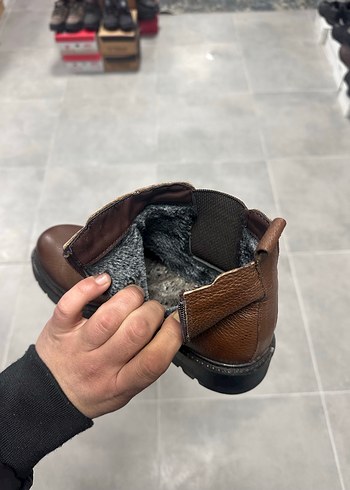 Erkek Koyu Kahve Deri Bot 41 Numara  Sıfır Kutulu - Görsel 2