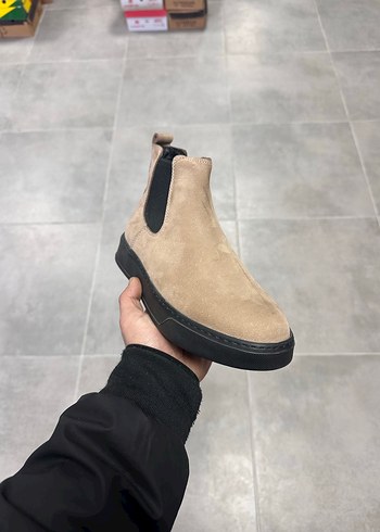 Erkek Krem Süet Deri Bot 4144 Numara  Sıfır Kutulu - Görsel 3