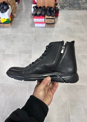 Erkek Siyah Deri Bot 43 Numara  Sıfır Kutulu - Görsel 5