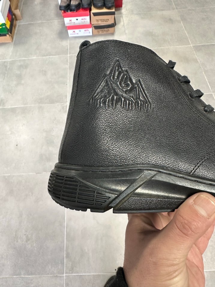 Erkek Siyah Deri Bot 43 Numara  Sıfır Kutulu - Görsel 4