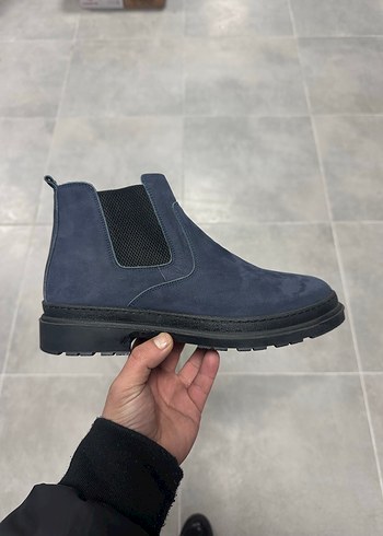 Erkek Koyu Lacivert Deri Bot 4243 Numara  Sıfır Kutulu - Görsel 6