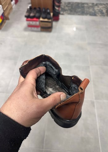 Erkek Kahverengi Deri Bot 41 Numara  Sıfır Kutulu - Görsel 2