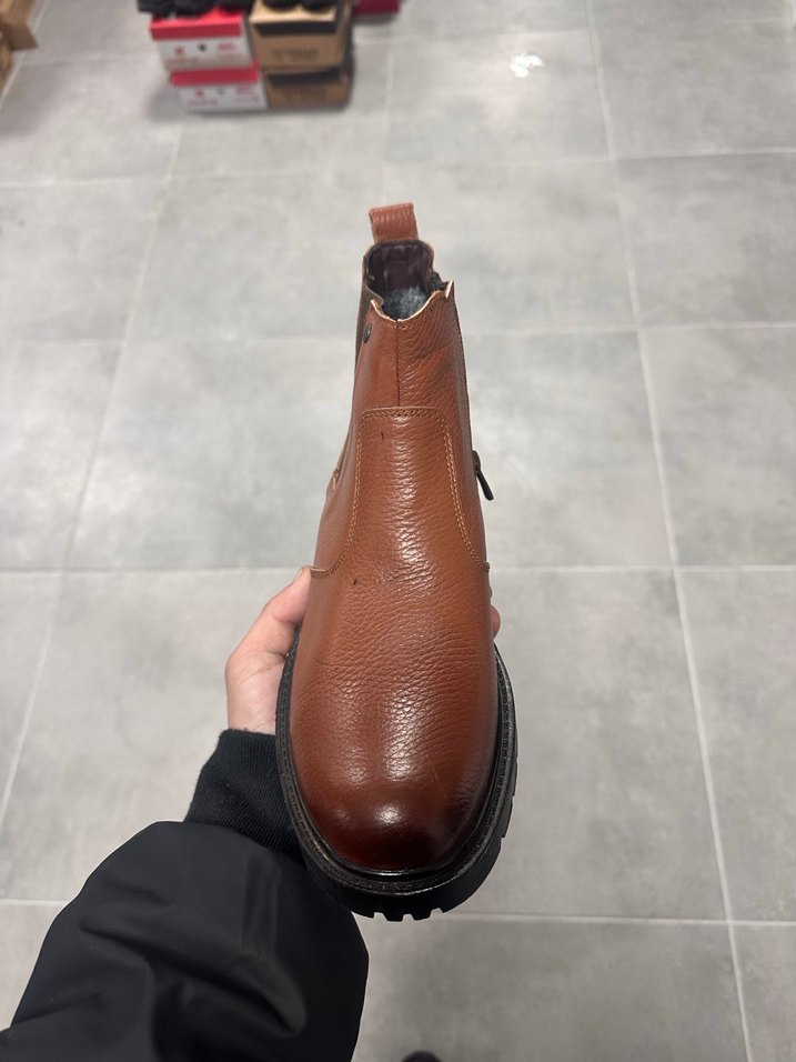 Erkek Kahverengi Deri Bot 41 Numara  Sıfır Kutulu - Görsel 3