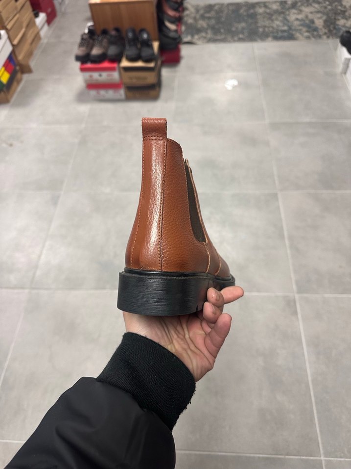 Erkek Kahverengi Deri Bot 41 Numara  Sıfır Kutulu - Görsel 5
