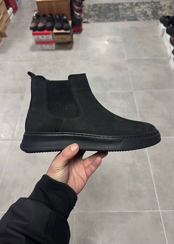 Erkek Siyah Deri Bot 41-4243-44 Numara  Sıfır Kutulu - Görsel 2